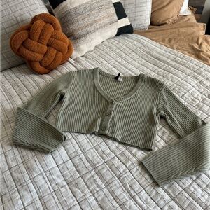 Cropped Cardigan Sweater